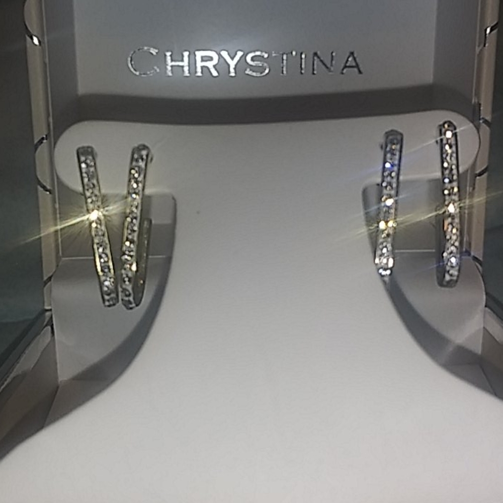 2pr Chrystina Earrings